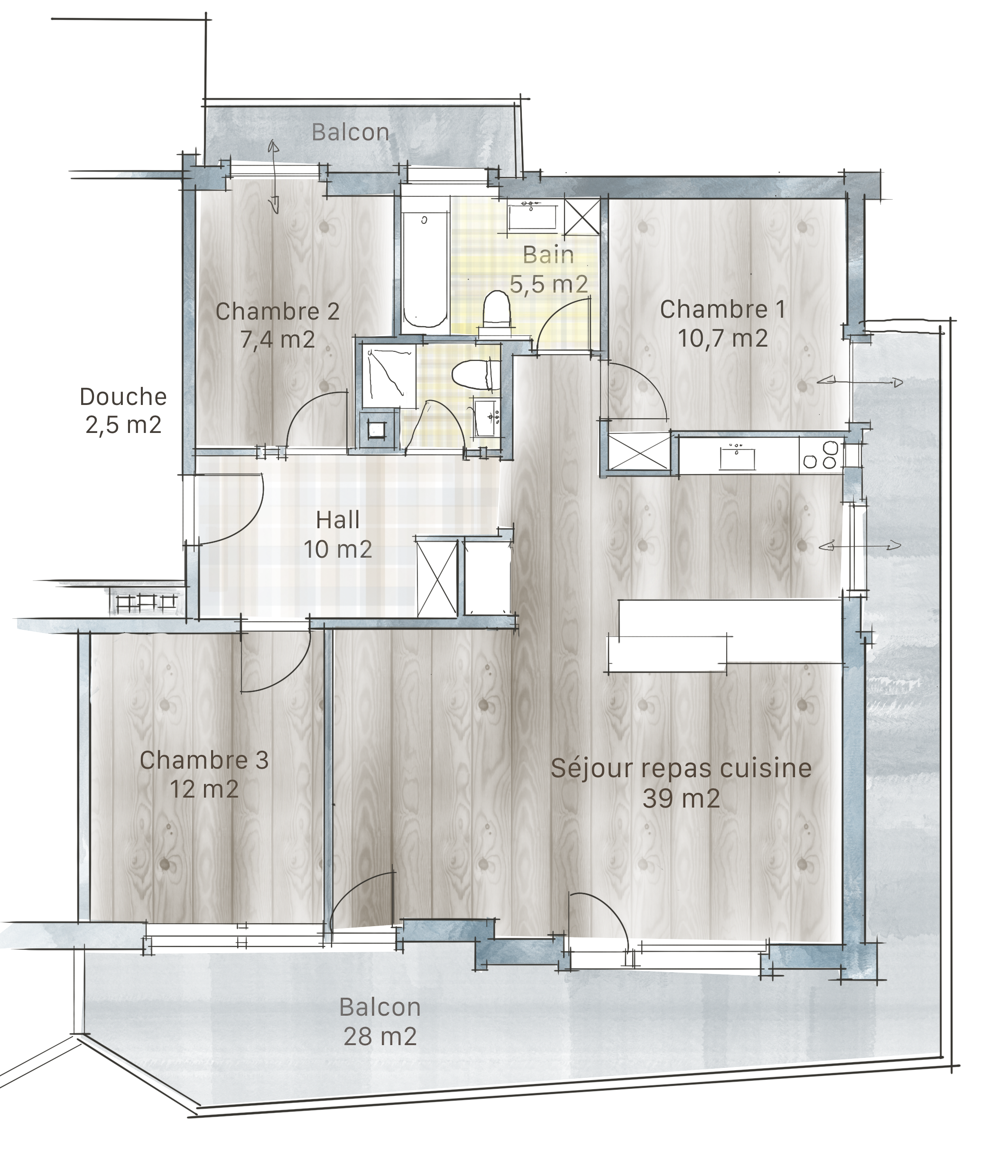 croquis option rénovation